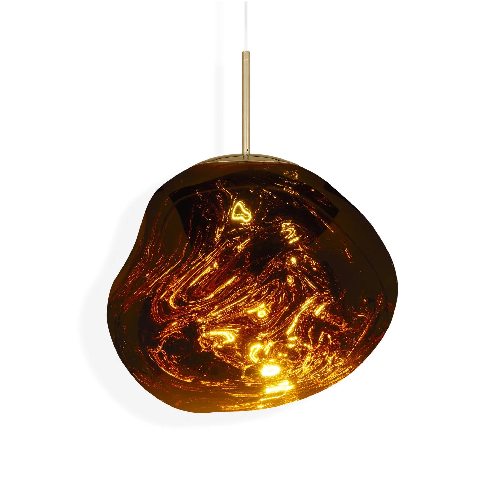 Lámpara colgante Melt LED, Dorado Tom Dixon