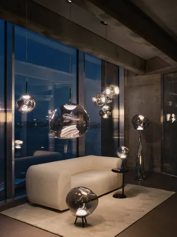 Lámpara colgante Melt LED - Níquel - Tom Dixon