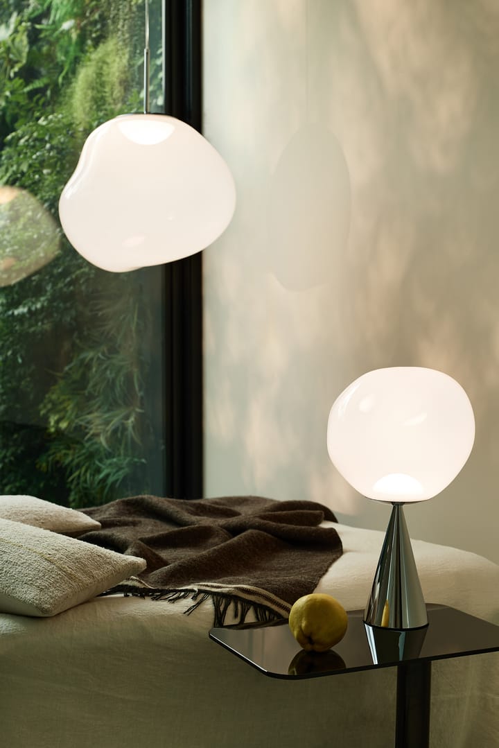 Lámpara colgante Melt LED, Opal-silver Tom Dixon