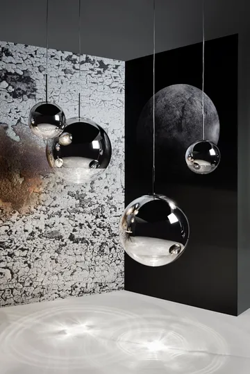 Lámpara colgante Mirror Ball LED Ø25 cm - Cromo - Tom Dixon