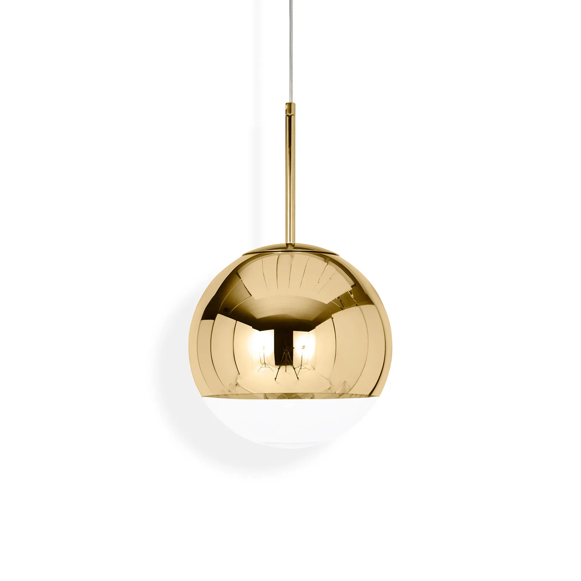 Lámpara colgante Mirror Ball LED Ø25 cm, Dorado Tom Dixon