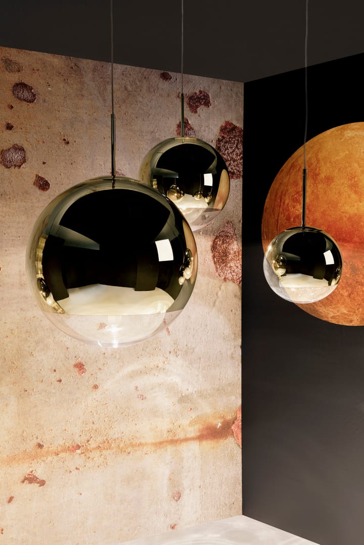 Lámpara colgante Mirror Ball LED Ø40 cm, Gold Tom Dixon