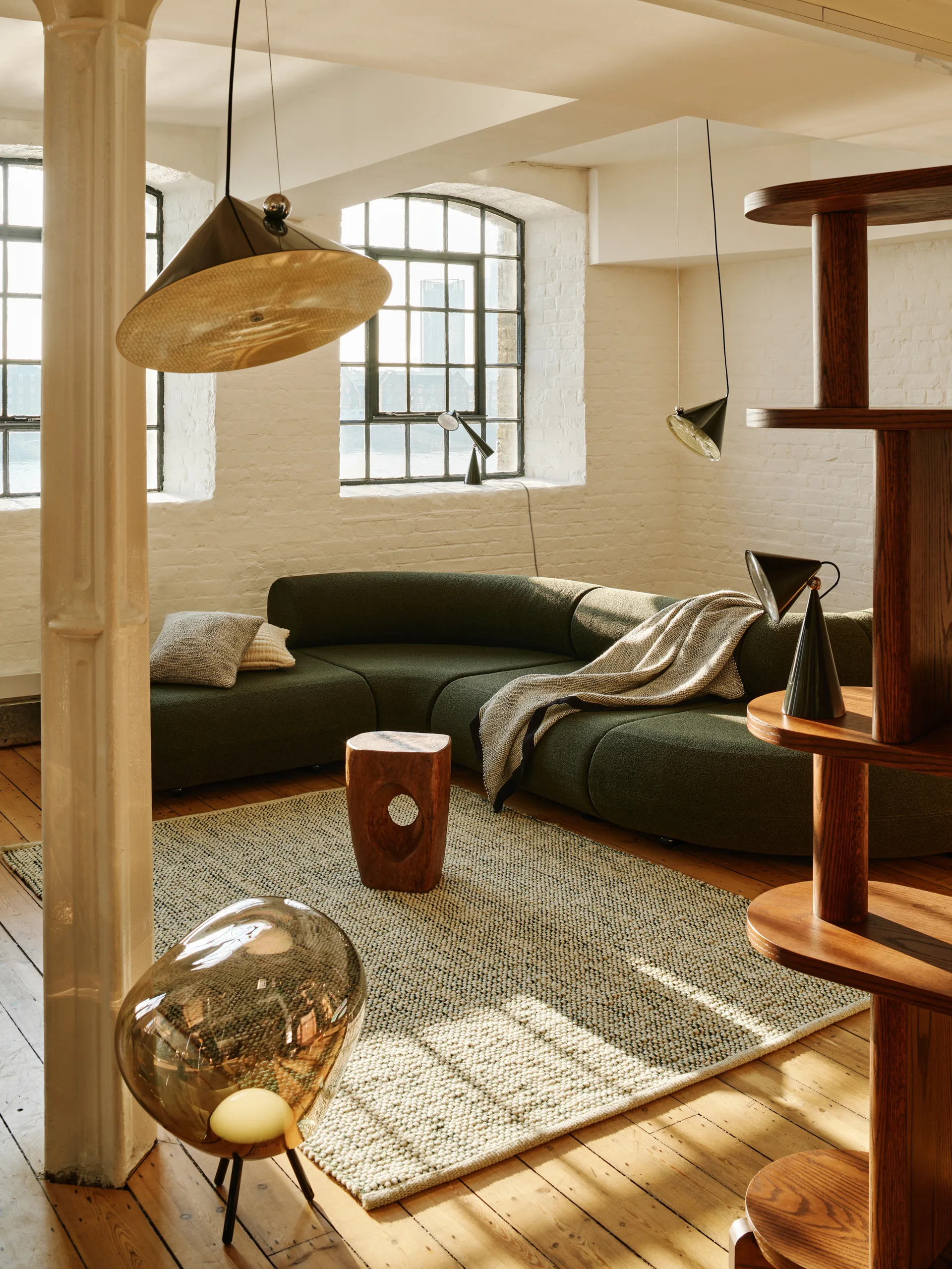 Lámpara colgante Pose, Kelp, Ø25 × 24,5 cm Tom Dixon