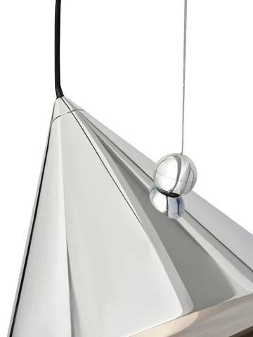 Lámpara colgante Pose - Plata, Ø25 × 24,5 cm - Tom Dixon