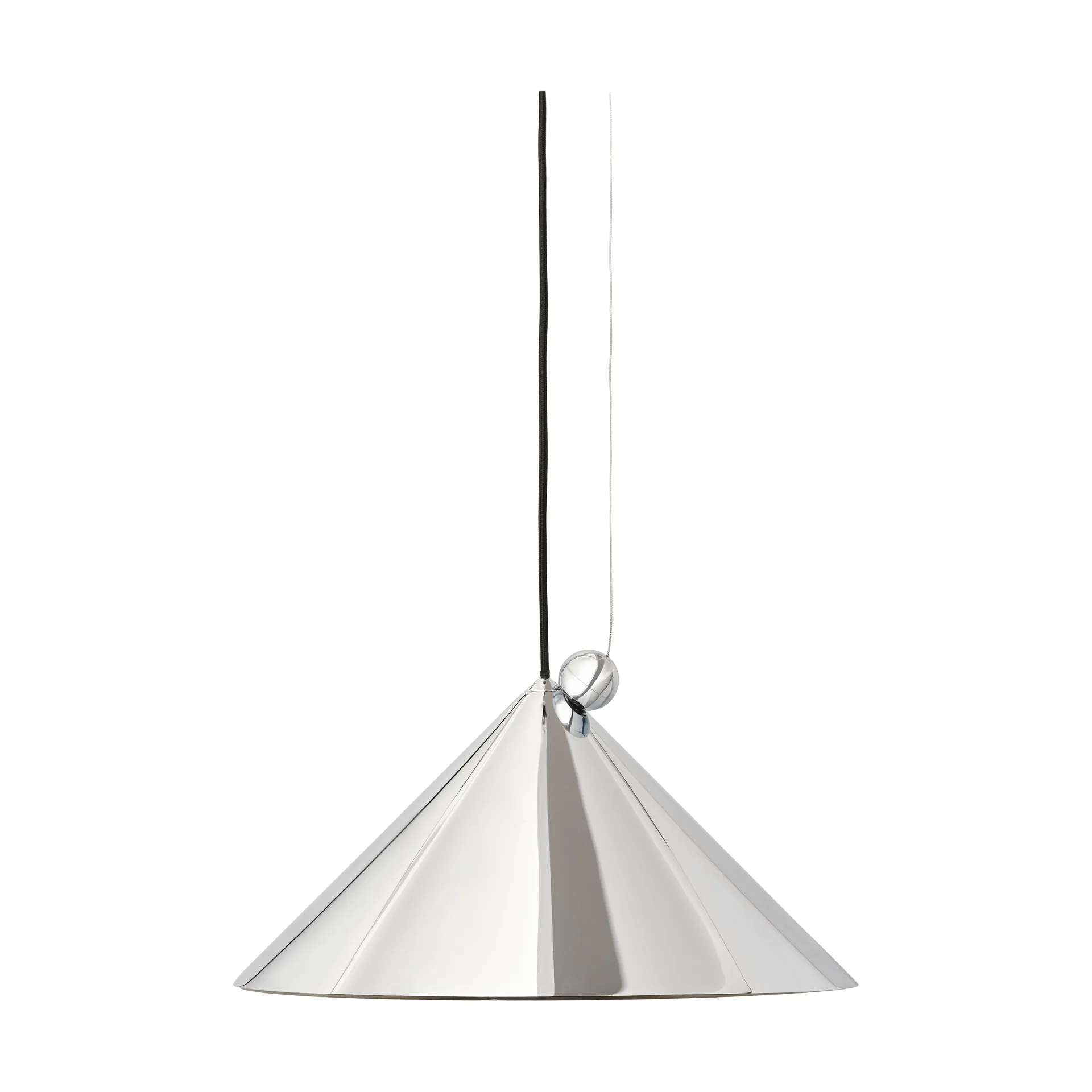 Lámpara colgante Pose, Silver, Ø43 × 30 cm Tom Dixon