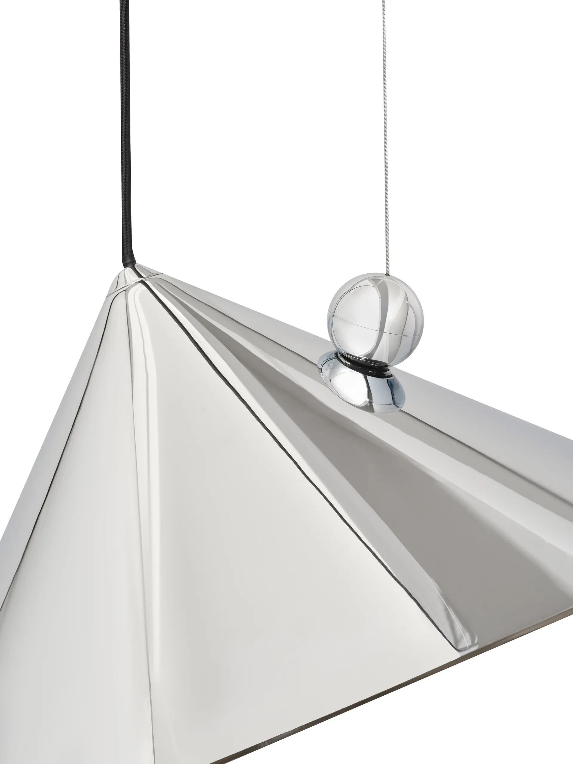Lámpara colgante Pose, Silver, Ø43 × 30 cm Tom Dixon