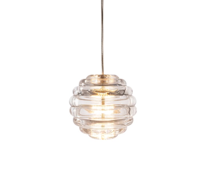 Lámpara colgante Press Sphere mini LED Ø14,5 cm, Transparente Tom Dixon