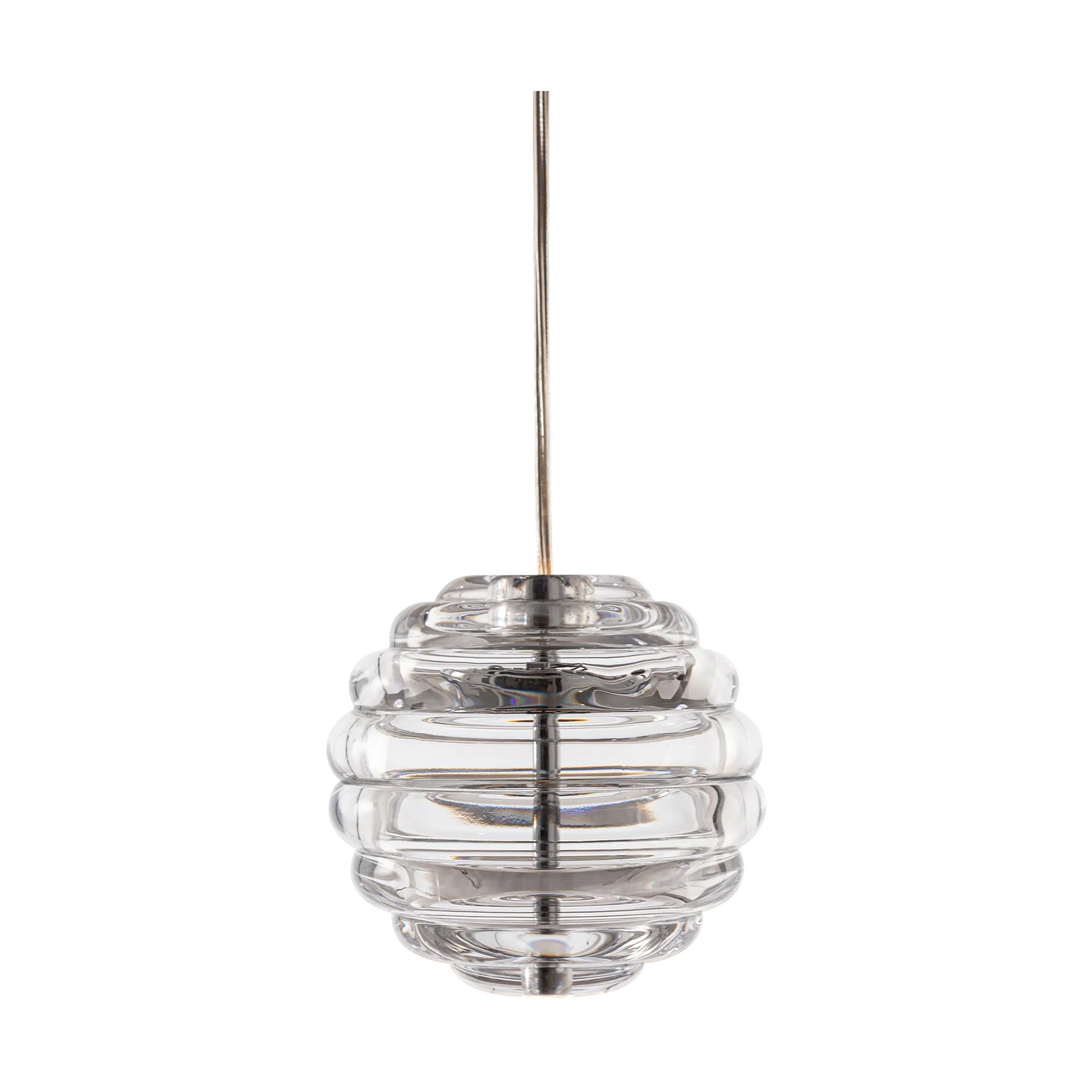 Lámpara colgante Press Sphere mini LLED Ø14,5 cm, Transparente Tom Dixon