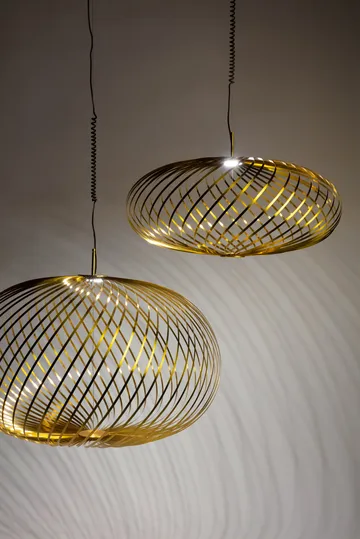 Lámpara colgante Spring LED latón - Grande - Tom Dixon