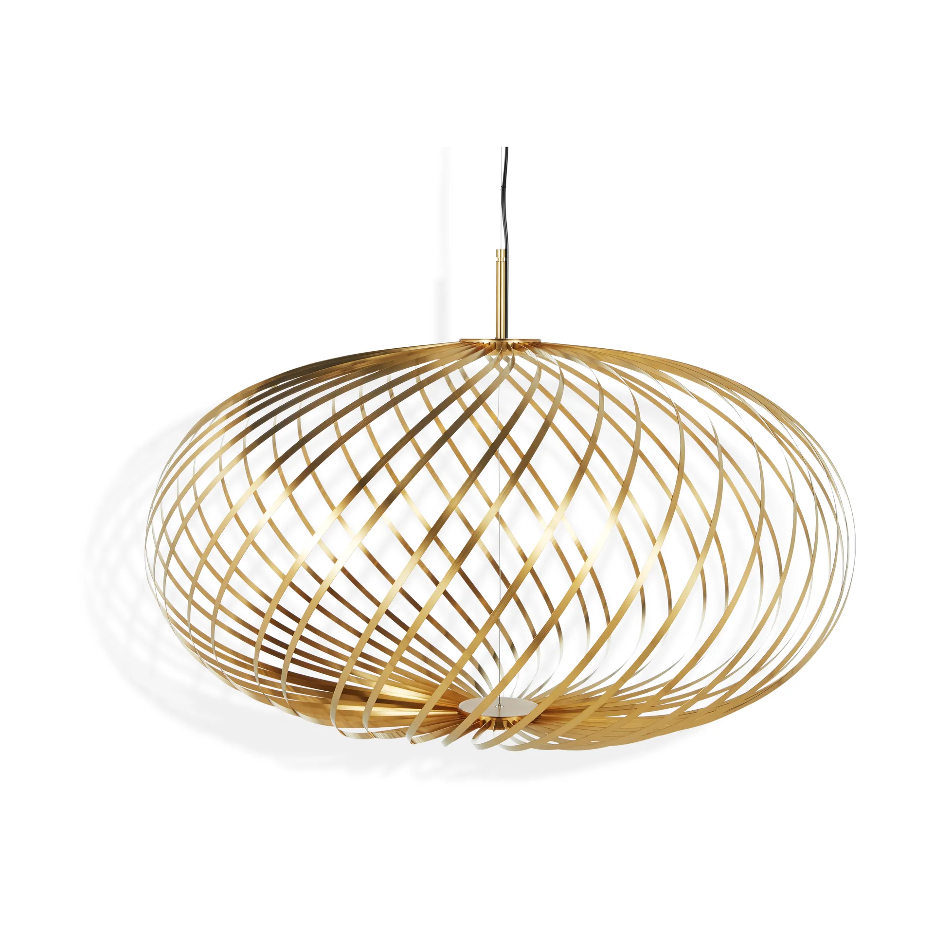 Lámpara colgante Spring LED latón, Mediano Tom Dixon