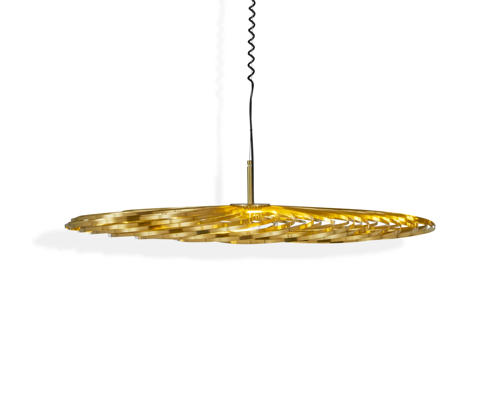 Lámpara colgante Spring LED latón, Mediano Tom Dixon