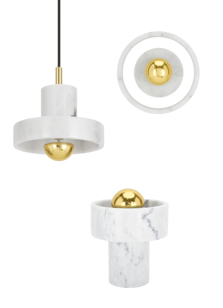 Lámpara colgante Stone - mármol blanco - Tom Dixon