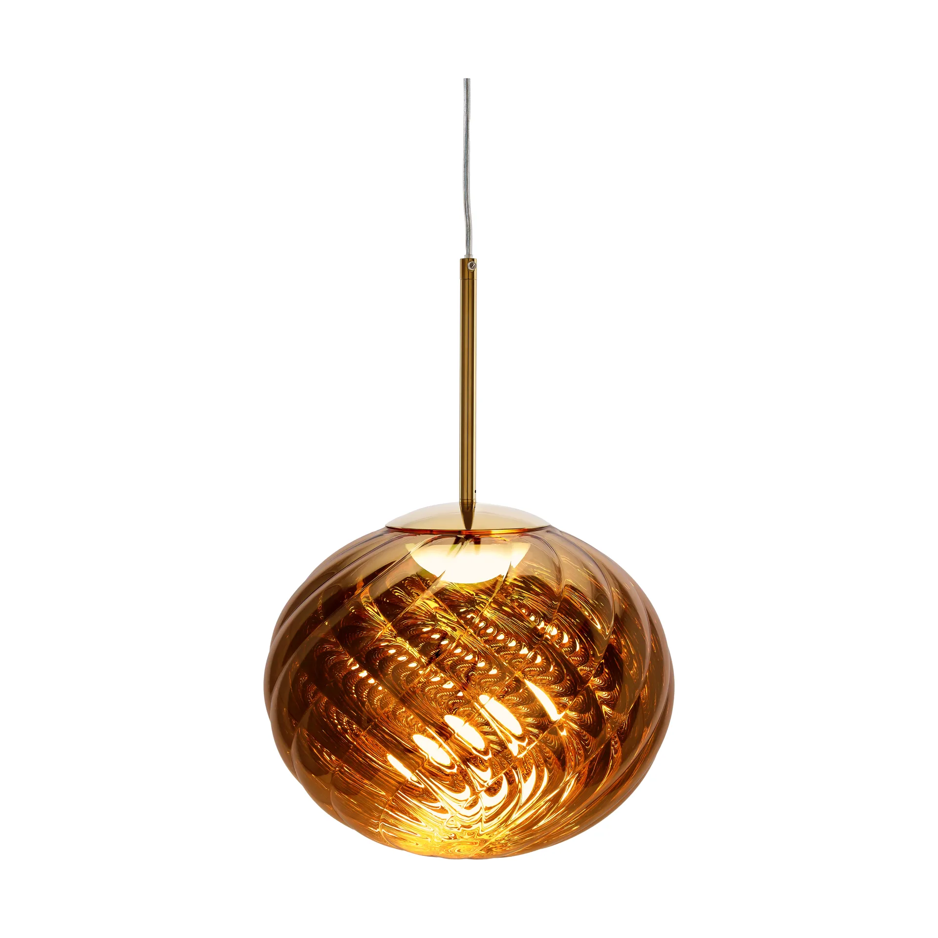 Lámpara colgante Whirl Ø30 cm, Dorado Tom Dixon