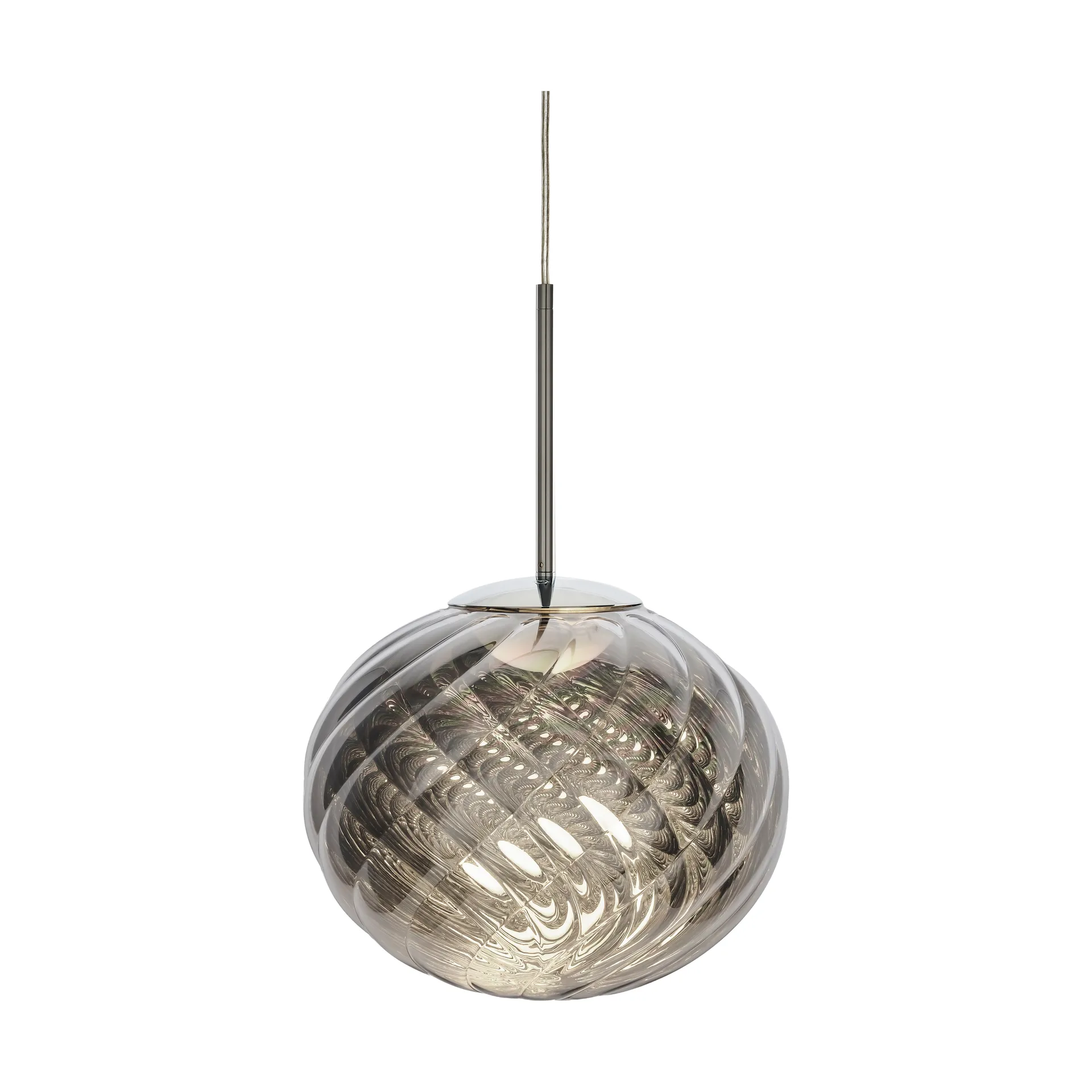 Lámpara colgante Whirl Ø30 cm, Plateado  Tom Dixon