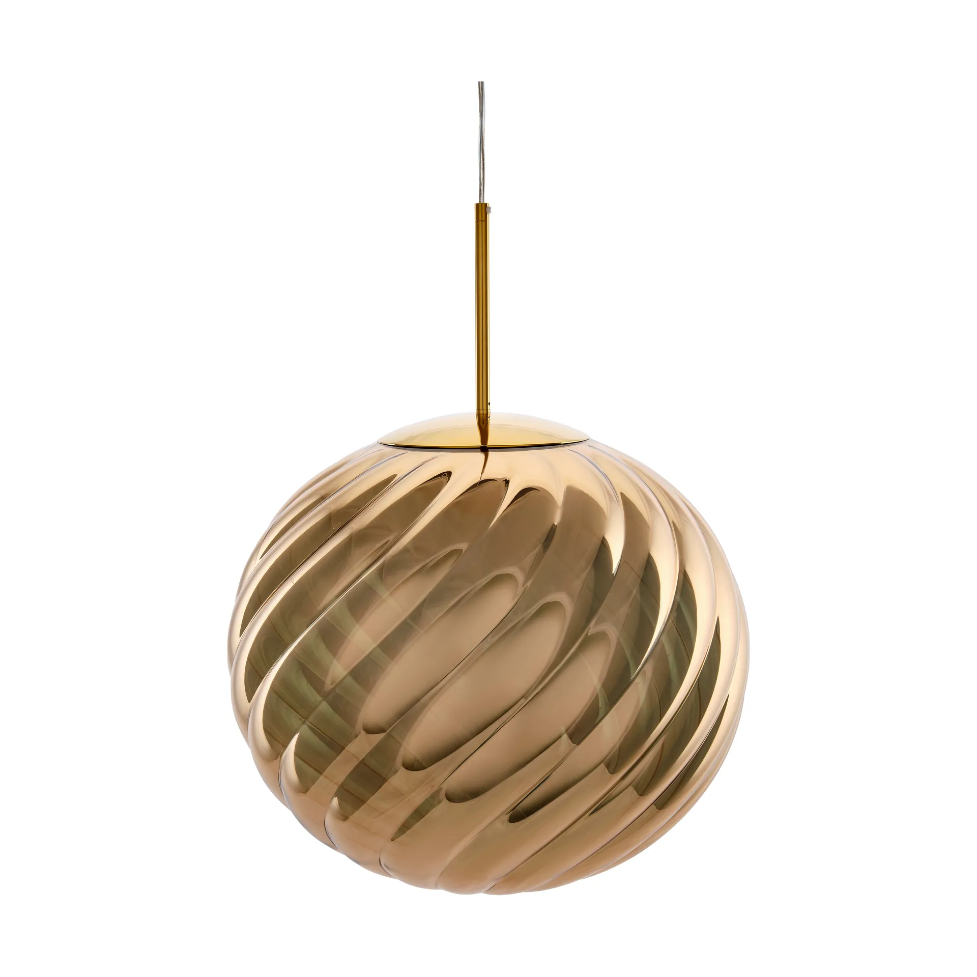 Lámpara colgante Whirl Ø45 cm, Dorado Tom Dixon