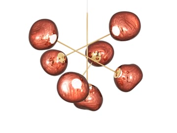 Lámpara de araña Melt Chandelier grande LED 196 cm - Cobre - Tom Dixon