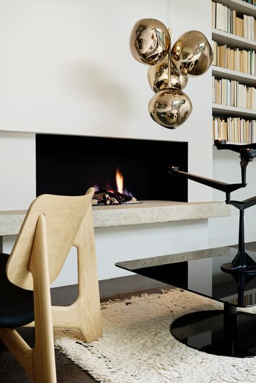 Lámpara de araña Melt Chandelier grande LED 196 cm - Dorado - Tom Dixon