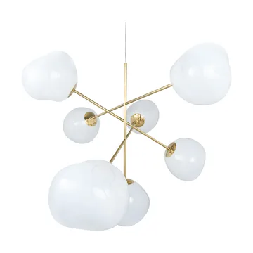 Lámpara de araña Melt Chandelier grande LED 196 cm - Ópalo-Dorado - Tom Dixon