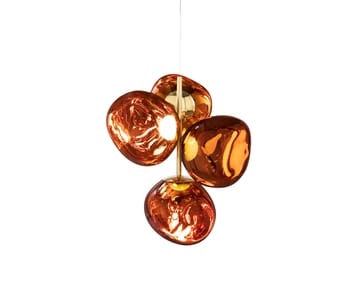 Lámpara de araña Melt Chandelier mini LED 63,4 cm - Cobre - Tom Dixon