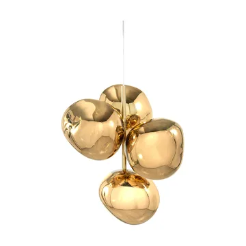 Lámpara de araña Melt Chandelier mini LED 63,4 cm - Dorado - Tom Dixon