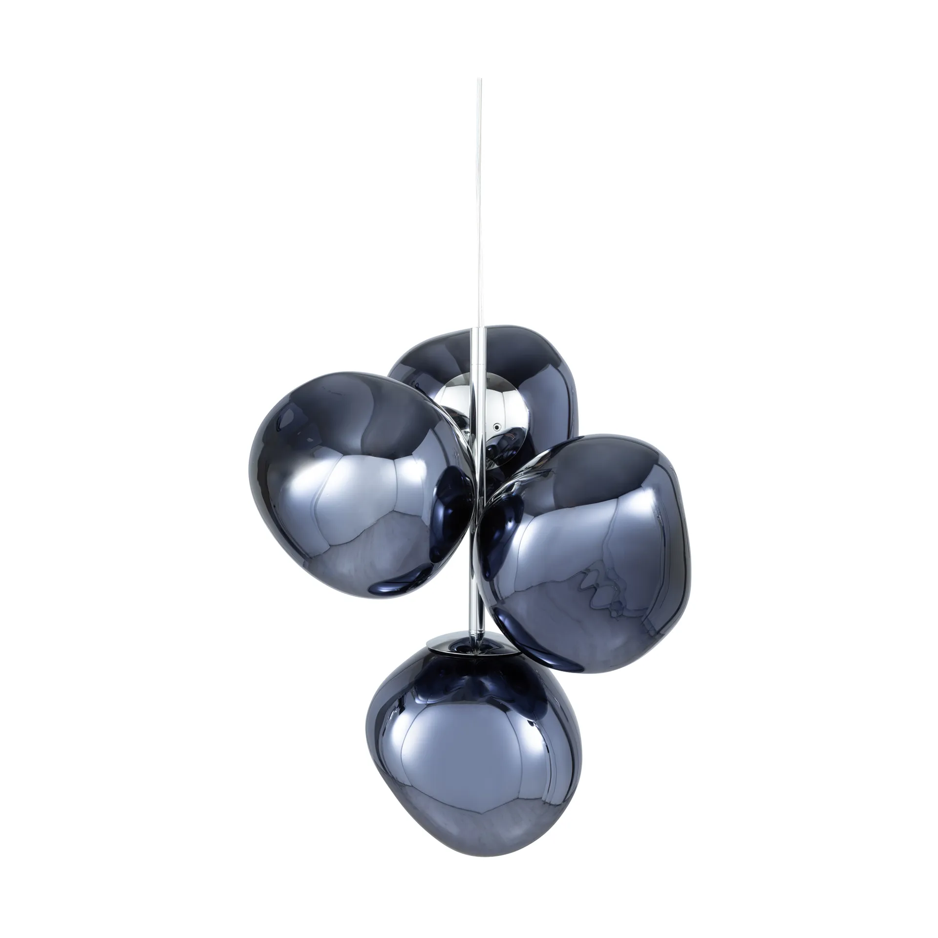 Lámpara de araña Melt Chandelier mini LED 63,4 cm, Humo Tom Dixon
