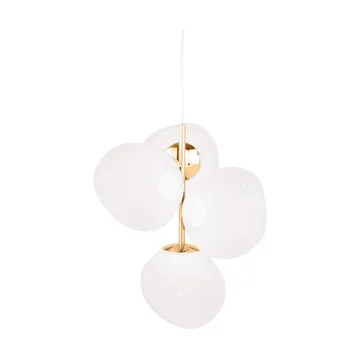 Lámpara de araña Melt Chandelier pequeña LED 103 cm - Ópalo-Dorado - Tom Dixon