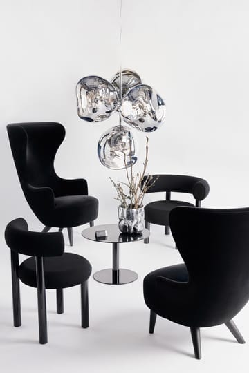 Lámpara de araña Melt Chandelier pequeña LED 103 cm - Plateado - Tom Dixon