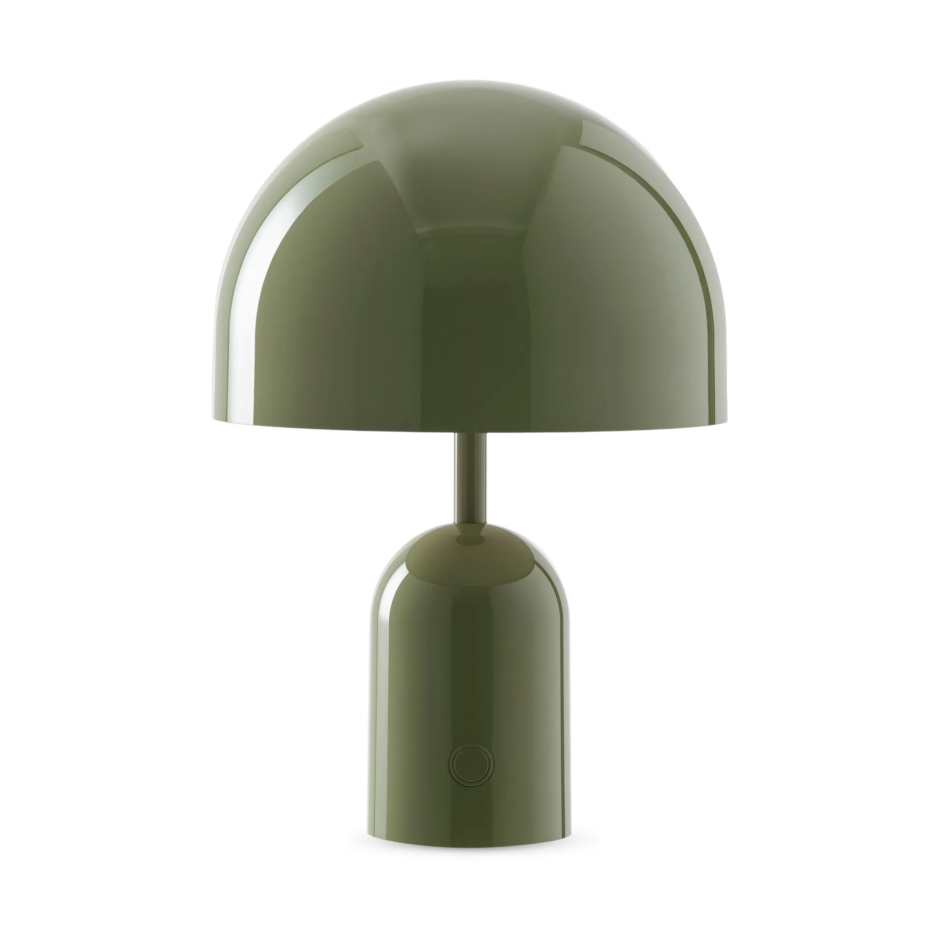 Lámpara de mesa Bell Portable LED 28 cm, Musgo Tom Dixon