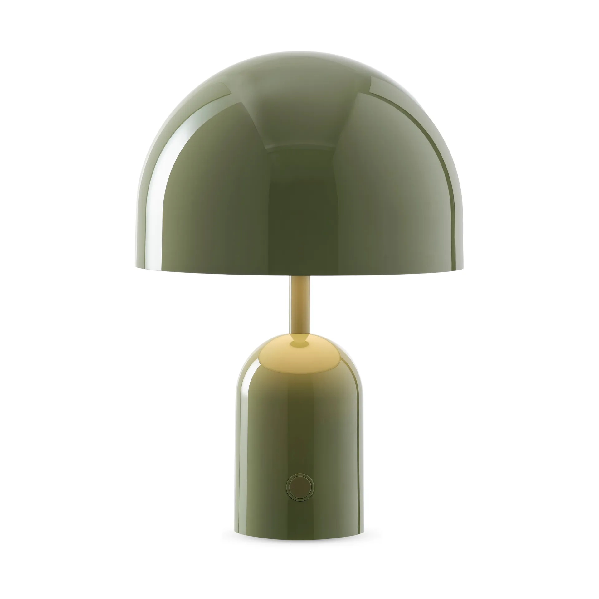 Lámpara de mesa Bell Portable LED 28 cm, Musgo Tom Dixon