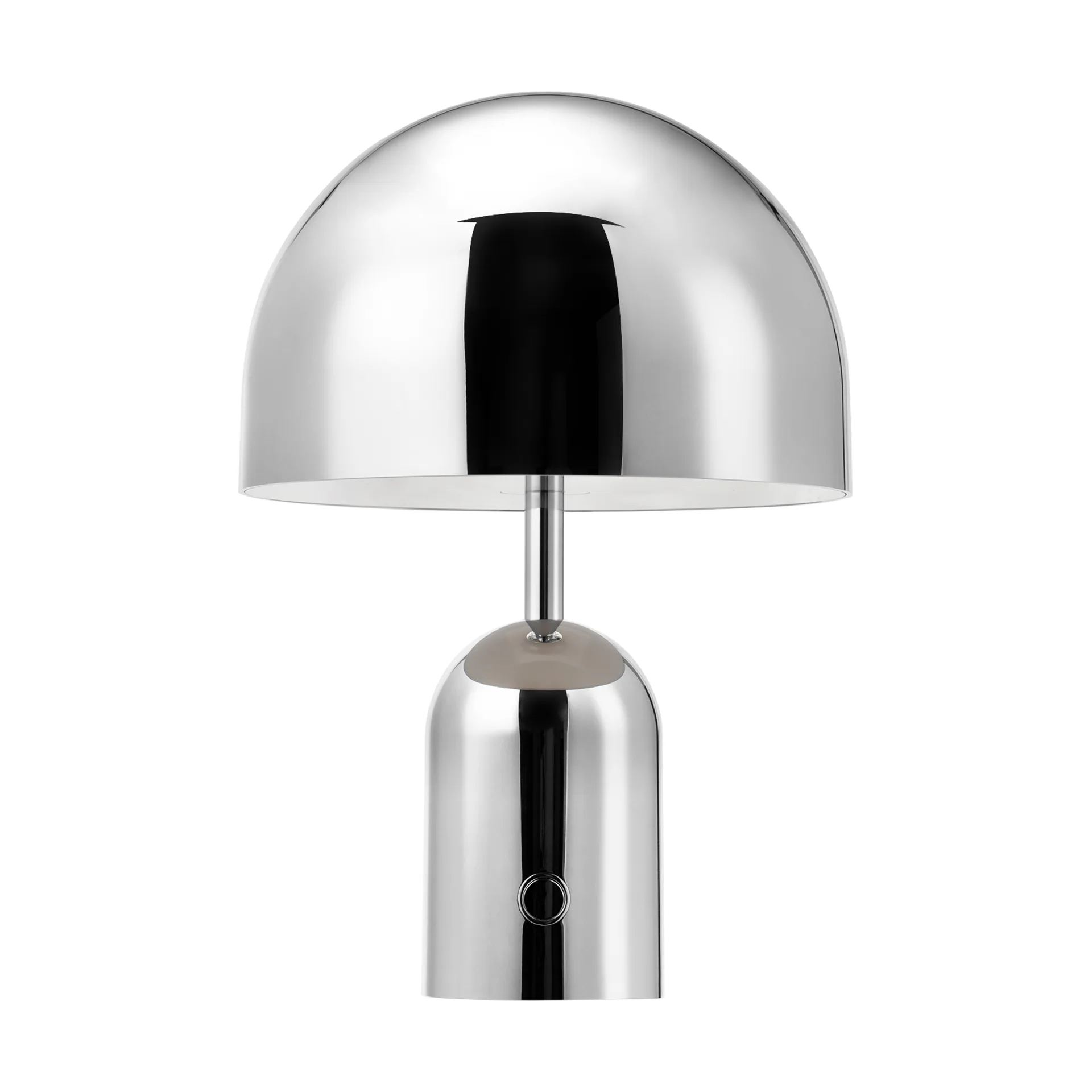 Lámpara de mesa Bell Portable LED 28 cm, Plateado Tom Dixon