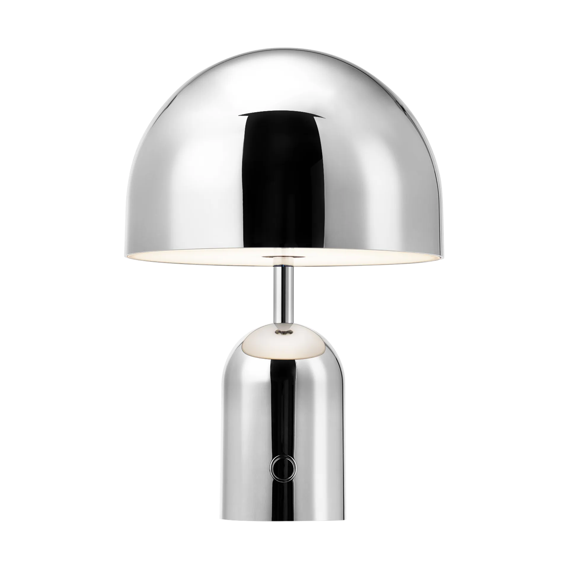 Lámpara de mesa Bell Portable LED 28 cm, Plateado Tom Dixon