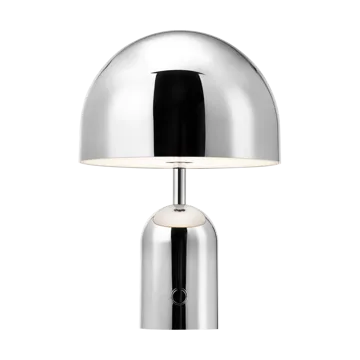 Lámpara de mesa Bell Portable LED 28 cm - Plateado - Tom Dixon