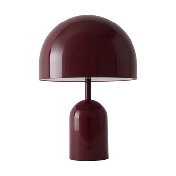 Lámpara de mesa LED Bell Portable 28 cm v.2 - Burgundy (burdeos) - Tom Dixon