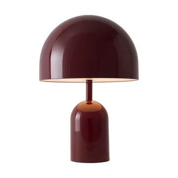 Lámpara de mesa LED Bell Portable 28 cm v.2 - Burgundy (burdeos) - Tom Dixon