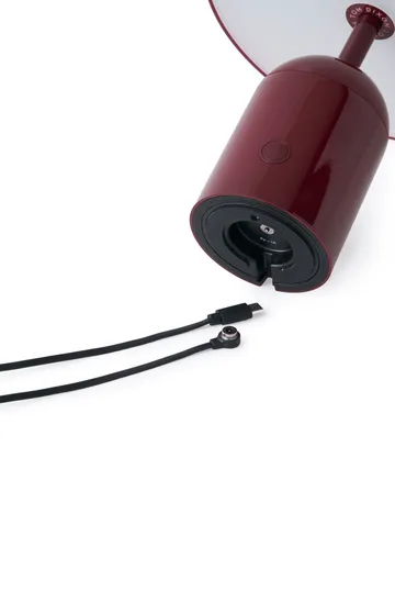 Lámpara de mesa LED Bell Portable 28 cm v.2 - Burgundy (burdeos) - Tom Dixon