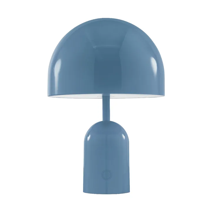 Lámpara de mesa LED portátil Bell 28 cm - Baby Blue (azul) - Tom Dixon