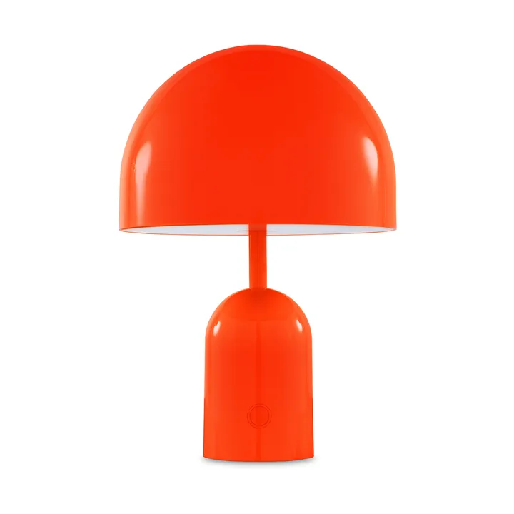 Lámpara de mesa LED portátil Bell 28 cm - Fluoro (rojo) - Tom Dixon