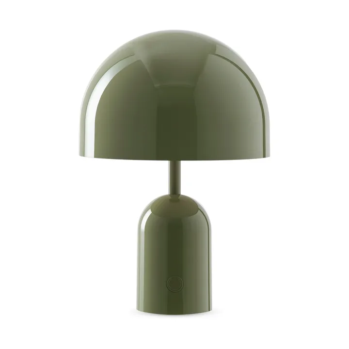Lámpara de mesa LED portátil Bell 28 cm - Moss (verde) - Tom Dixon