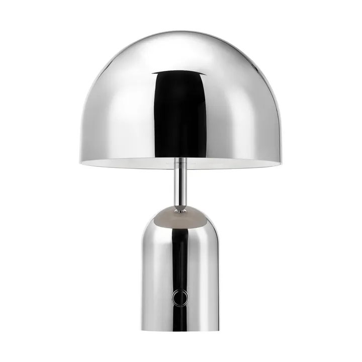 Lámpara de mesa LED portátil Bell 28 cm - Plata - Tom Dixon