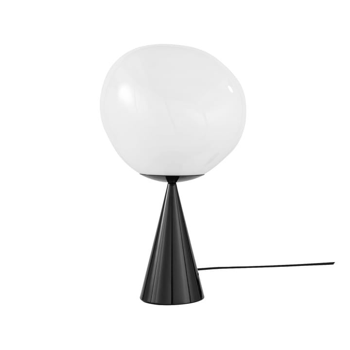Lámpara de mesa Melt Cone fat LED 46,5 cm - Ópalo-negro - Tom Dixon