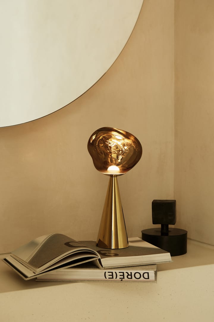 Lámpara de mesa Melt Portable, Gold Tom Dixon