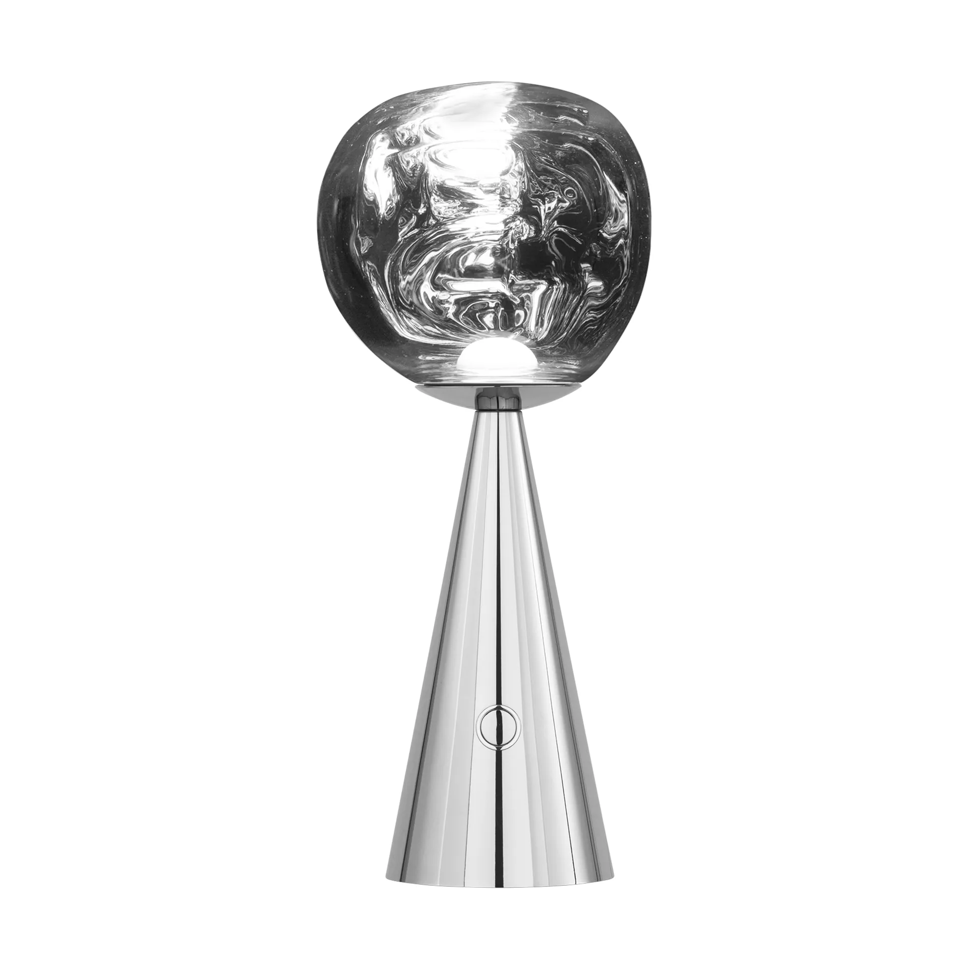 Lámpara de mesa Melt Portable LED 28,5 cm, Plateado Tom Dixon