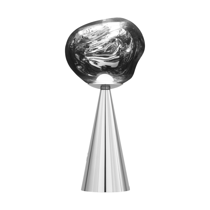 Lámpara de mesa Melt Portable LED 28,5 cm, Plateado Tom Dixon