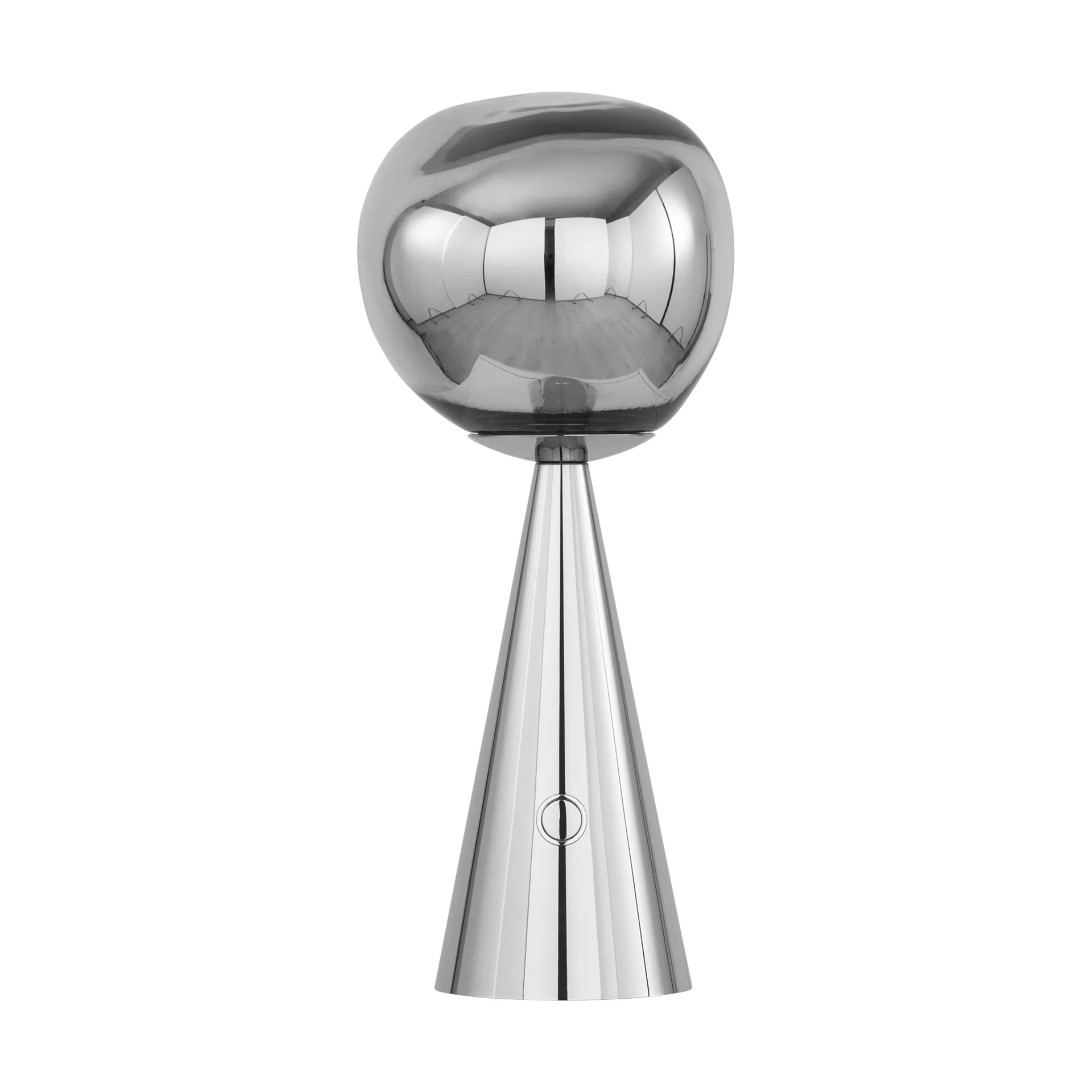 Lámpara de mesa Melt Portable LED 28,5 cm, Plateado Tom Dixon