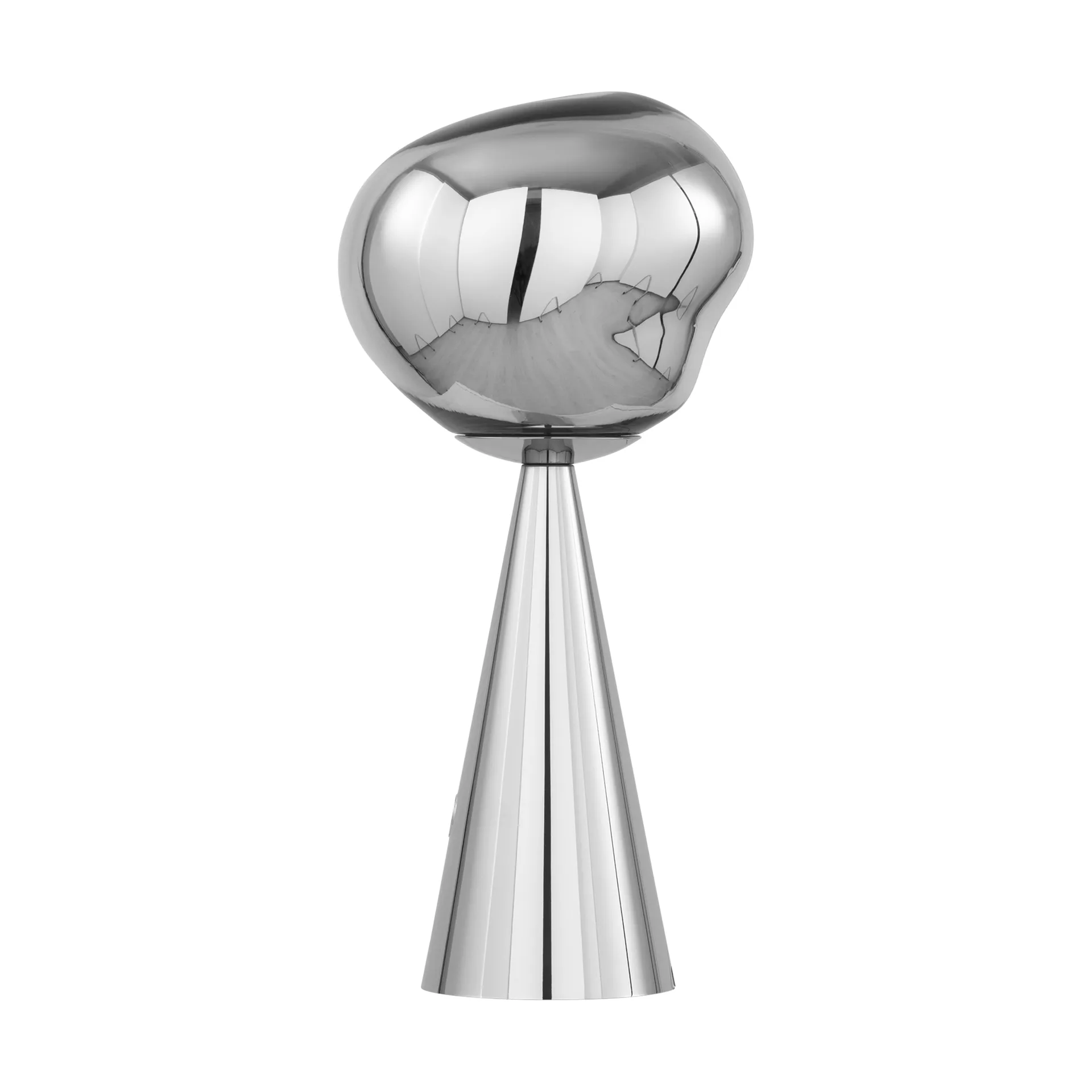 Lámpara de mesa Melt Portable LED 28,5 cm, Plateado Tom Dixon