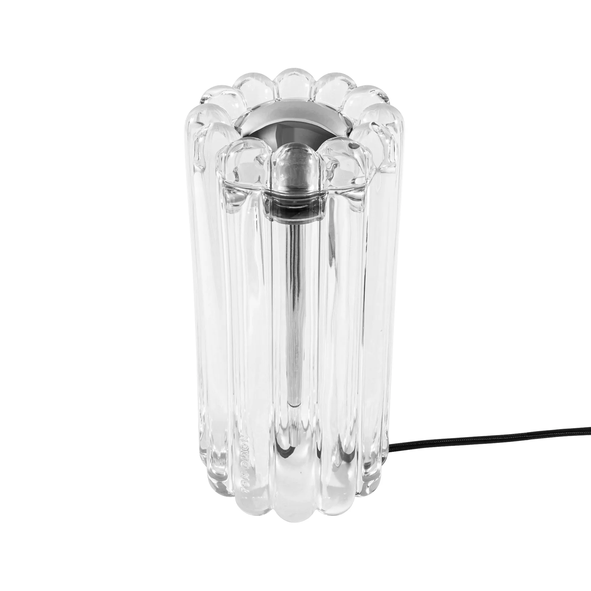 Lámpara de mesa Press LED 23,5 cm, Transparente Tom Dixon
