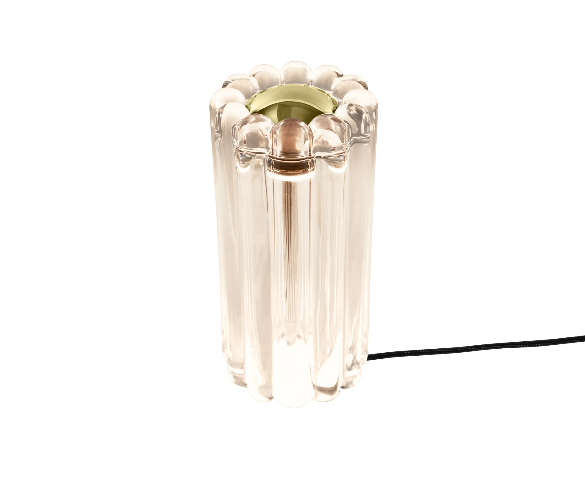 Lámpara de mesa Press LED 23,5 cm, Transparente Tom Dixon