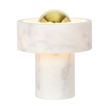 Lámpara de mesa Stone Portable LED 28 cm - Marble-gold - Tom Dixon