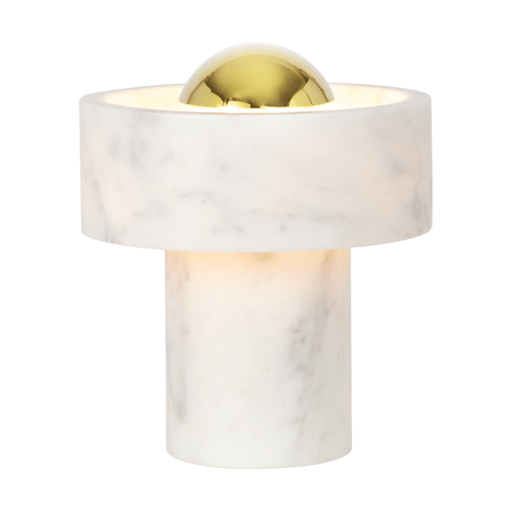Lámpara de mesa Stone Portable LED 28 cm, Marble-gold Tom Dixon