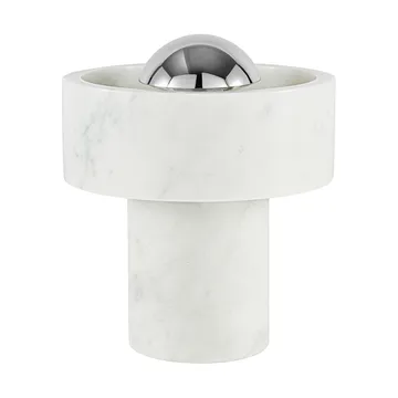 Lámpara de mesa Stone Portable LED 28 cm - Marble-plateado - Tom Dixon